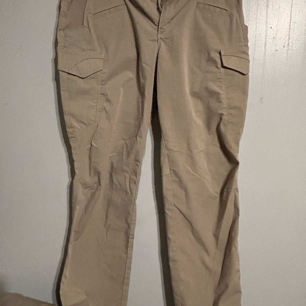 5.11 Tactical woman’s Tan Cargo Pants - Utility Pocket Design